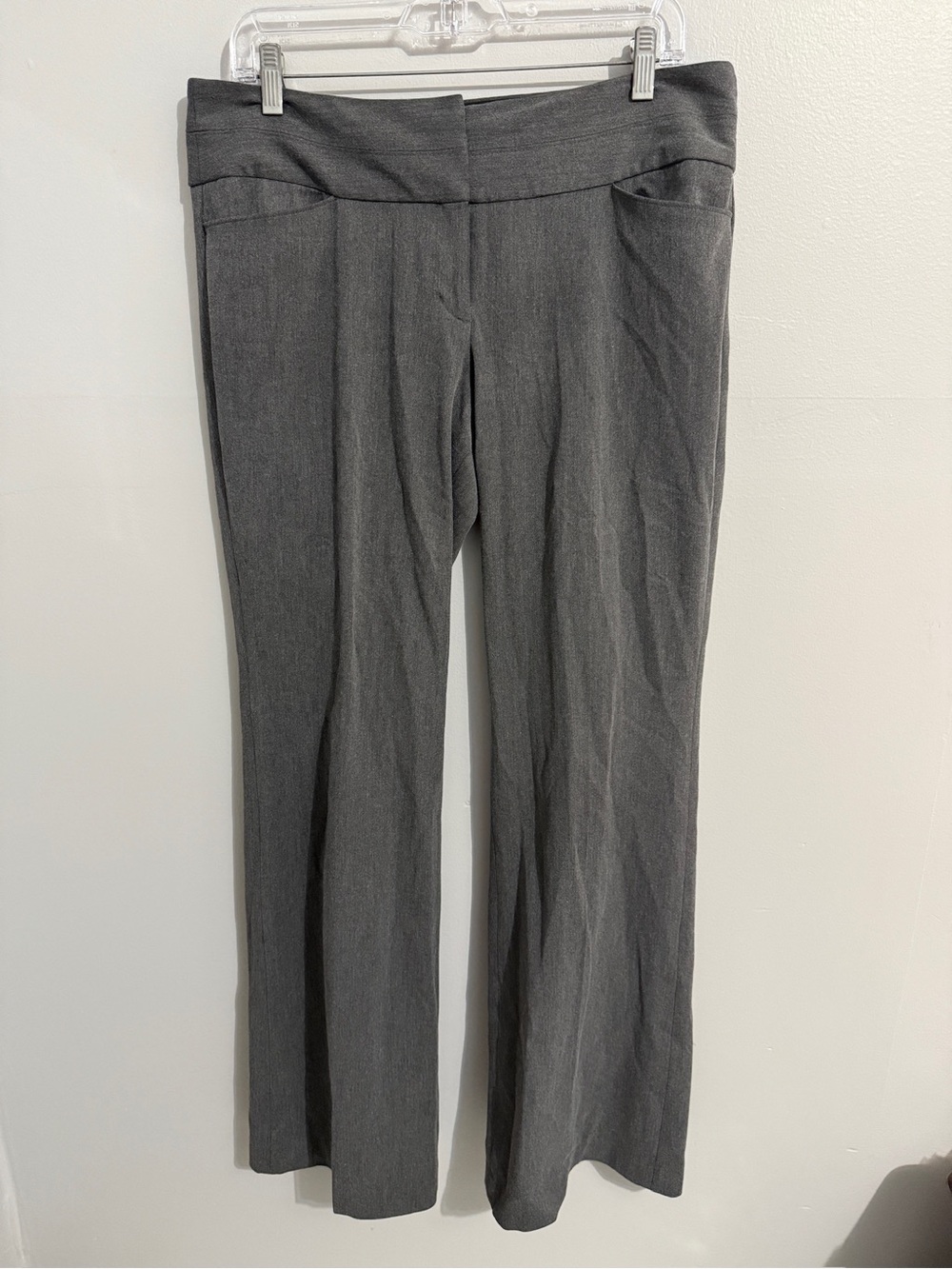 Express Pants Womens 10 Long Editor Trouser Fit Gray Career Work Corpcore